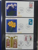 Andorra Sammlung FDCs mit Besseren auf selbstgestalteten Seiten #MA103
