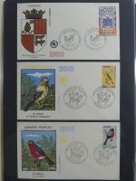 Andorra Sammlung FDCs mit Besseren auf selbstgestalteten Seiten #MA103