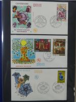 Andorra Sammlung FDCs mit Besseren auf selbstgestalteten Seiten #MA103