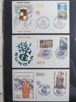 Andorra Sammlung FDCs mit Besseren auf selbstgestalteten Seiten #MA103