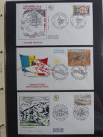 Andorra Sammlung FDCs mit Besseren auf selbstgestalteten Seiten #MA103