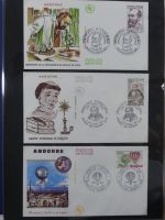 Andorra Sammlung FDCs mit Besseren auf selbstgestalteten Seiten #MA103