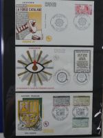 Andorra Sammlung FDCs mit Besseren auf selbstgestalteten Seiten #MA103