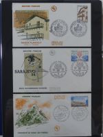 Andorra Sammlung FDCs mit Besseren auf selbstgestalteten Seiten #MA103