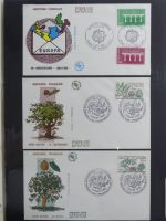 Andorra Sammlung FDCs mit Besseren auf selbstgestalteten Seiten #MA103