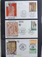 Andorra Sammlung FDCs mit Besseren auf selbstgestalteten Seiten #MA103