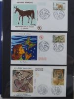 Andorra Sammlung FDCs mit Besseren auf selbstgestalteten Seiten #MA103