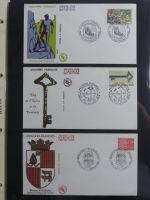 Andorra Sammlung FDCs mit Besseren auf selbstgestalteten Seiten #MA103