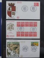 Andorra Sammlung FDCs mit Besseren auf selbstgestalteten Seiten #MA103