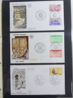 Andorra Sammlung FDCs mit Besseren auf selbstgestalteten Seiten #MA103