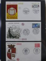 Andorra Sammlung FDCs mit Besseren auf selbstgestalteten Seiten #MA103