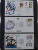 Andorra Sammlung FDCs mit Besseren auf selbstgestalteten Seiten #MA103