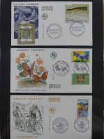 Andorra Sammlung FDCs mit Besseren auf selbstgestalteten Seiten #MA103