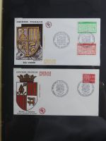 Andorra Sammlung FDCs mit Besseren auf selbstgestalteten Seiten #MA103
