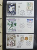 Andorra Sammlung FDCs mit Besseren auf selbstgestalteten Seiten #MA103