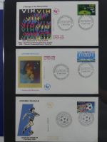 Andorra Sammlung FDCs mit Besseren auf selbstgestalteten Seiten #MA103