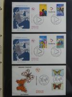 Andorra Sammlung FDCs mit Besseren auf selbstgestalteten Seiten #MA103