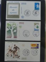 Andorra Sammlung FDCs mit Besseren auf selbstgestalteten Seiten #MA103