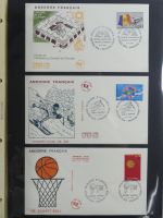 Andorra Sammlung FDCs mit Besseren auf selbstgestalteten Seiten #MA103