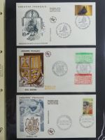 Andorra Sammlung FDCs mit Besseren auf selbstgestalteten Seiten #MA103