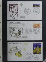 Andorra Sammlung FDCs mit Besseren auf selbstgestalteten Seiten #MA103