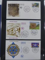 Andorra Sammlung FDCs mit Besseren auf selbstgestalteten Seiten #MA103