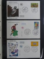 Andorra Sammlung FDCs mit Besseren auf selbstgestalteten Seiten #MA103