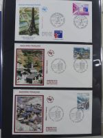 Andorra Sammlung FDCs mit Besseren auf selbstgestalteten Seiten #MA103