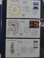 Andorra Sammlung FDCs mit Besseren auf selbstgestalteten Seiten #MA103