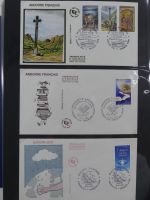 Andorra Sammlung FDCs mit Besseren auf selbstgestalteten Seiten #MA103