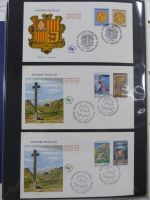 Andorra Sammlung FDCs mit Besseren auf selbstgestalteten Seiten #MA103