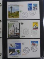 Andorra Sammlung FDCs mit Besseren auf selbstgestalteten Seiten #MA103