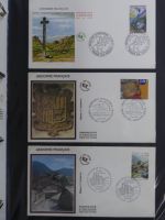 Andorra Sammlung FDCs mit Besseren auf selbstgestalteten Seiten #MA103