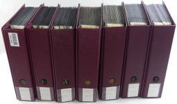 Spanien Sammlung FDCs in 7 Alben auf selbstgestalteten Seiten #MA104