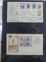 Spanien Sammlung FDCs in 7 Alben auf selbstgestalteten Seiten #MA104