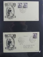 Spanien Sammlung FDCs in 7 Alben auf selbstgestalteten Seiten #MA104