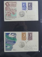 Spanien Sammlung FDCs in 7 Alben auf selbstgestalteten Seiten #MA104