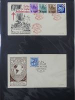 Spanien Sammlung FDCs in 7 Alben auf selbstgestalteten Seiten #MA104