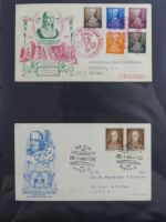 Spanien Sammlung FDCs in 7 Alben auf selbstgestalteten Seiten #MA104