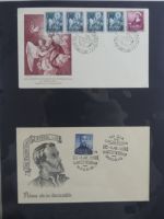 Spanien Sammlung FDCs in 7 Alben auf selbstgestalteten Seiten #MA104