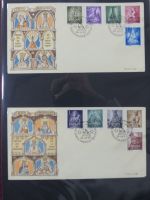 Spanien Sammlung FDCs in 7 Alben auf selbstgestalteten Seiten #MA104