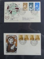 Spanien Sammlung FDCs in 7 Alben auf selbstgestalteten Seiten #MA104