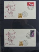 Spanien Sammlung FDCs in 7 Alben auf selbstgestalteten Seiten #MA104