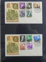 Spanien Sammlung FDCs in 7 Alben auf selbstgestalteten Seiten #MA104