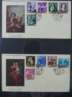 Spanien Sammlung FDCs in 7 Alben auf selbstgestalteten Seiten #MA104