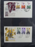 Spanien Sammlung FDCs in 7 Alben auf selbstgestalteten Seiten #MA104