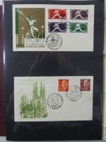 Spanien Sammlung FDCs in 7 Alben auf selbstgestalteten Seiten #MA104