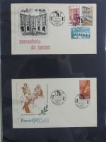 Spanien Sammlung FDCs in 7 Alben auf selbstgestalteten Seiten #MA104