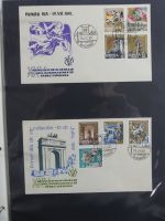 Spanien Sammlung FDCs in 7 Alben auf selbstgestalteten Seiten #MA104