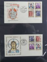 Spanien Sammlung FDCs in 7 Alben auf selbstgestalteten Seiten #MA104